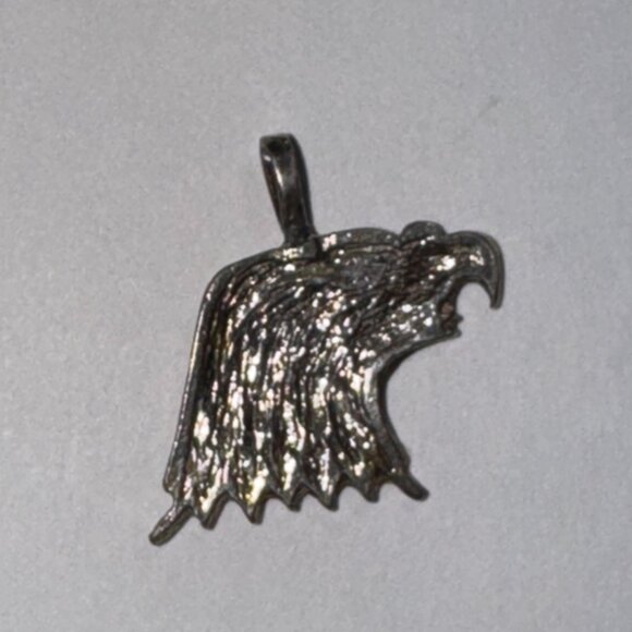 Sterling Silver Eagle Head Pendant - Picture 6 of 14